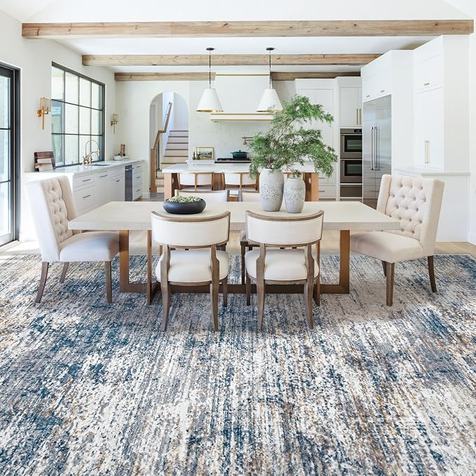 XLUEZ 10x12 Area Rug for Living Room, Washable Modern Abstract Large Area Rug - Image 6