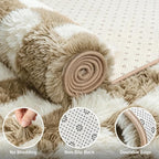 Shag Runner Rug for Bedroom Living Room 2x6 Upgrade Non-Slip Fluffy Soft - Image 4