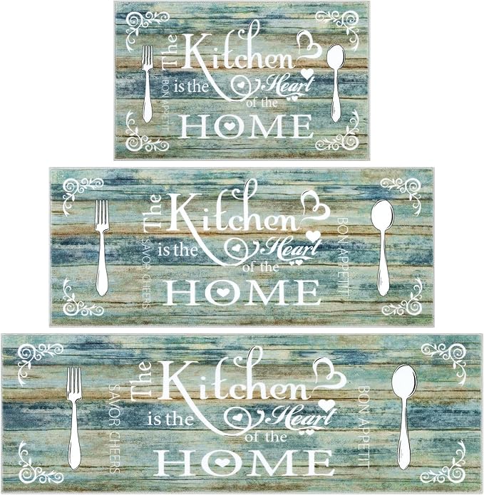 Vaukki Boho Kitchen Rug Sets 3 Pieces, Washable Kitchen Mats - Image 8