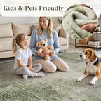 3 x 5 Rug Small Non Slip Machine Washable Rug Distressed Abstract Soft Indoor - Image 4