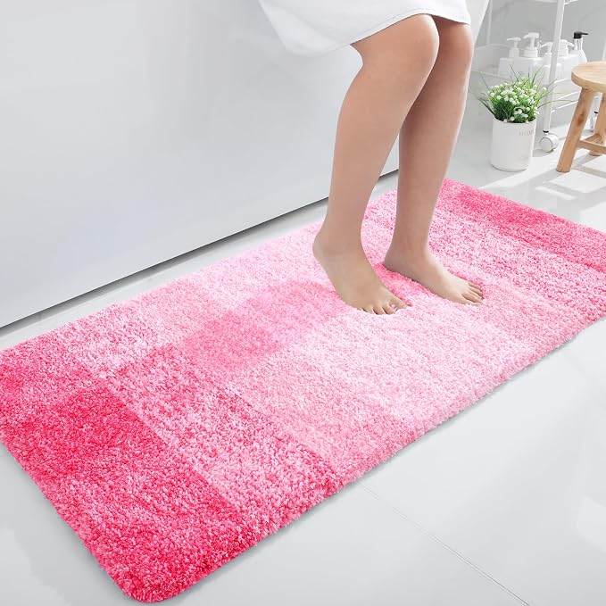 OLANLY Bathroom Runner Rugs Mat 44x24, Extra Soft Absorbent Microfiber Bath Rugs by OLANLY