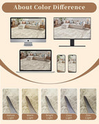 Madane 8x10 Area Rugs for Living Room, Machine Washable Vintage Beige Rug - Image 8