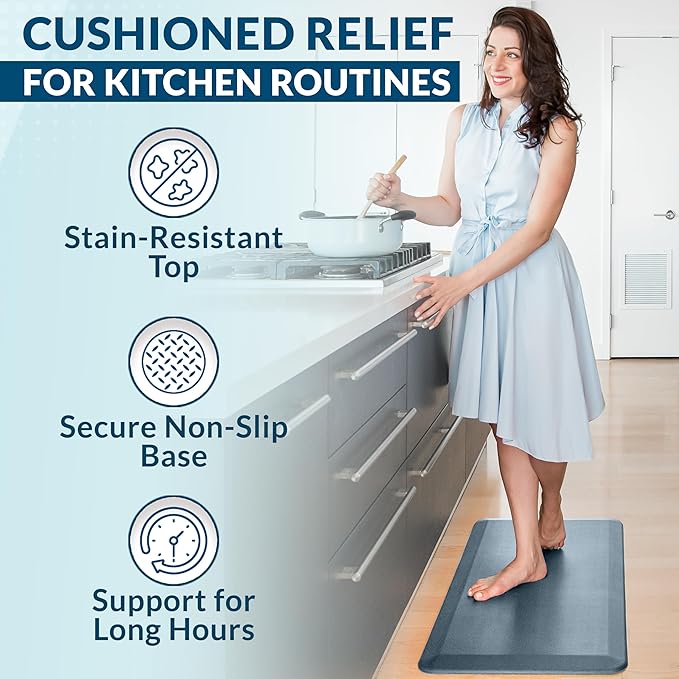 ComfiLife Anti Fatigue Floor Mat – 3/4 Inch Thick Perfect Kitchen Mat, Standing - Image 6