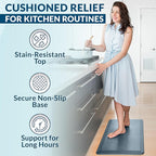 ComfiLife Anti Fatigue Floor Mat – 3/4 Inch Thick Perfect Kitchen Mat, Standing - Image 6