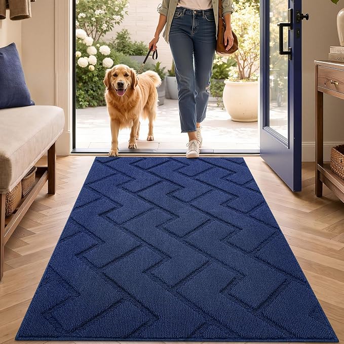 hicorfe Indoor Door Mat, Non Slip Door Mats, Absorbent Resist Dirt Entrance by Hicorfe
