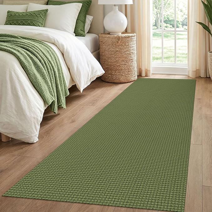 IOHOUZE Washable Runner Rug 3x8 Non Slip Rubber Backed Wide Hallway Runner - Image 2