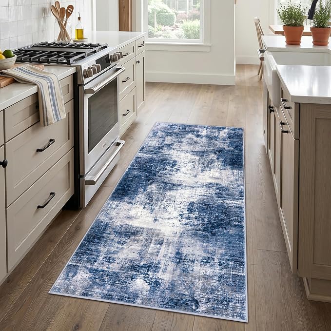 IOHOUZE Abstract Runner Rug 3x6 Ft Washable Runners - Image 2