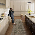 Machine Washable Hallway Runner Rugs: 2'6"x8' Kitchen Rug Stain Resistant Non - Image 7