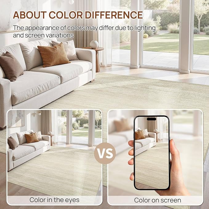 UERMEI 7x9 Washable Area Rug - Image 6
