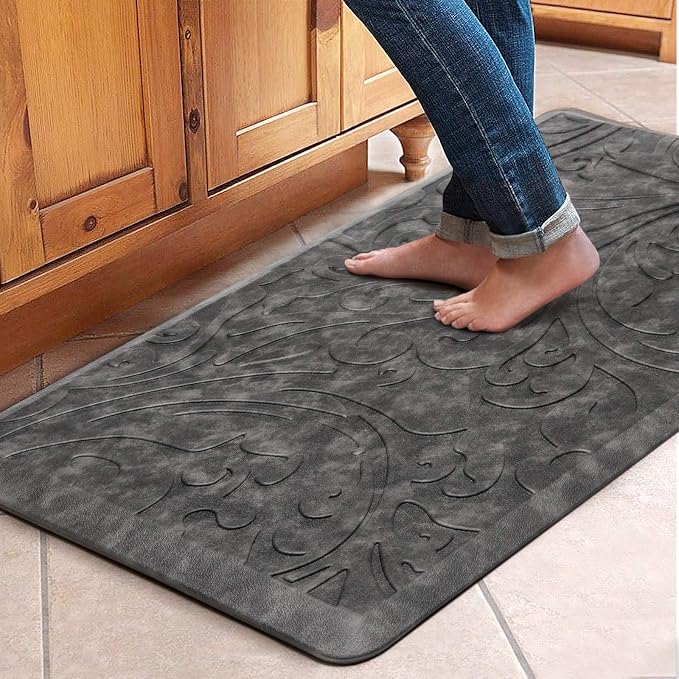 KMAT Kitchen Mat Cushioned Anti-Fatigue Floor Mat Waterproof Non-Slip Standing by KMAT