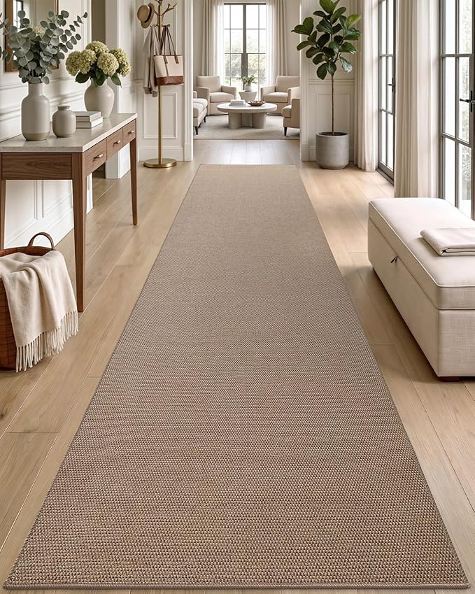 DEXI Hallway Runner Rug 2'4"x12', Non Slip Rubber Backed Runners Carpet by DEXI