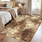 RELEANY Washable Area Rugs 4'x6' Non-Slip Modern Abstract Soft - Image 2