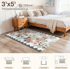 cotiled Area Rug for Living Room, Washable Non-Slip Large Area Rug, Indoor - Image 7