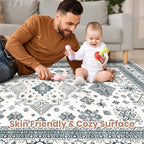 Vintage Living Room Area Rug 6x9 - Image 3