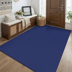 KOZYFLY Washable 4x5 Entry Woven Area Rug, Braided Throw Rugs by KOZYFLY