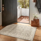 Washable Entryway Small Area Rugs: Door Mat Indoor Entrance 2x3 Boho Rug Stain - Image 2