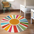 STARUIA Boho Washable Rug 5 Ft Round Area Rug - Image 8