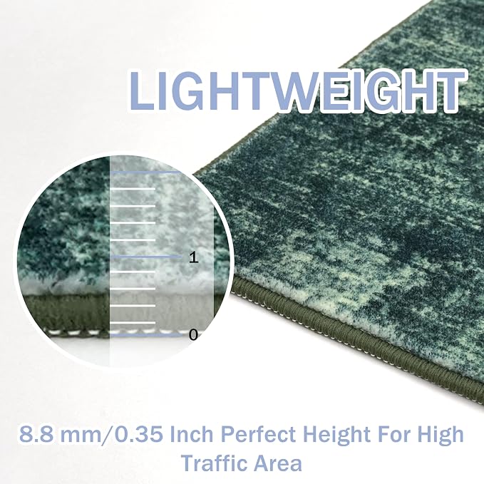 IOHOUZE Abstract Area Rug 4x6 Ft Washable Rugs - Image 6
