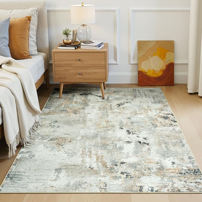3x5 Rugs for Entryway Non-Slip Washable, Abstract Soft Area Rugs for Living Room - Image 8