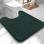 OLANLY Toilet Rugs U-Shaped 24x24, Extra Soft Absorbent Chenille Contour by OLANLY