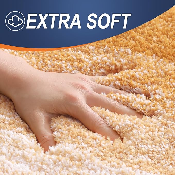 OLANLY Luxury Toilet Rugs U-Shaped 24x20, Extra Soft and Absorbent Microfiber - Image 3