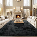 qulint 9x12 Area Rug for Living Room, Soft Fluffy Rug for Bedroom Shag Shaggy by QULINT