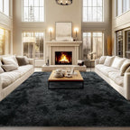qulint 9x12 Area Rug for Living Room, Soft Fluffy Rug for Bedroom Shag Shaggy by QULINT