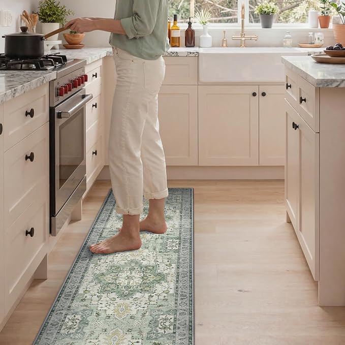 GENIMO Kitchen Rugs Non Slip Washable, Cushioned Standing Mat, Kitchen Runner - Image 7