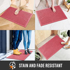 HIYARD Sturdy Front Door Mat, Absorbent Muddy Dirt Resist Welcome Door Mats - Image 4