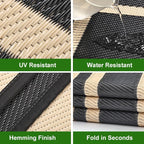 RURALITY Outdoor Rugs 8x10 Waterproof - Image 4