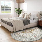 Moynesa Ultra-Thin Washable Round Rug - 6ft Large Living Room Circle Area Rugs - Image 3