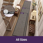 DEX Hallway Runner Rug 2x6, Non Slip Rubber Backing Inside Entryway Carpet - Image 2