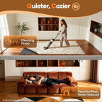 Veken Non Slip Cushioned Rug Pad Gripper 6 x 9 Ft, Felt and Silicone Backing - Image 9
