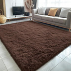 OLANLY 5x5 Area Rugs for Living Room Bedroom, Machine Washable Soft Fluffy - Image 3