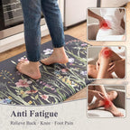 KIMODE Anti Fatigue Kitchen Mat, Farmhouse Floral Kitchen Rugs, Kitchen Floor - Image 2