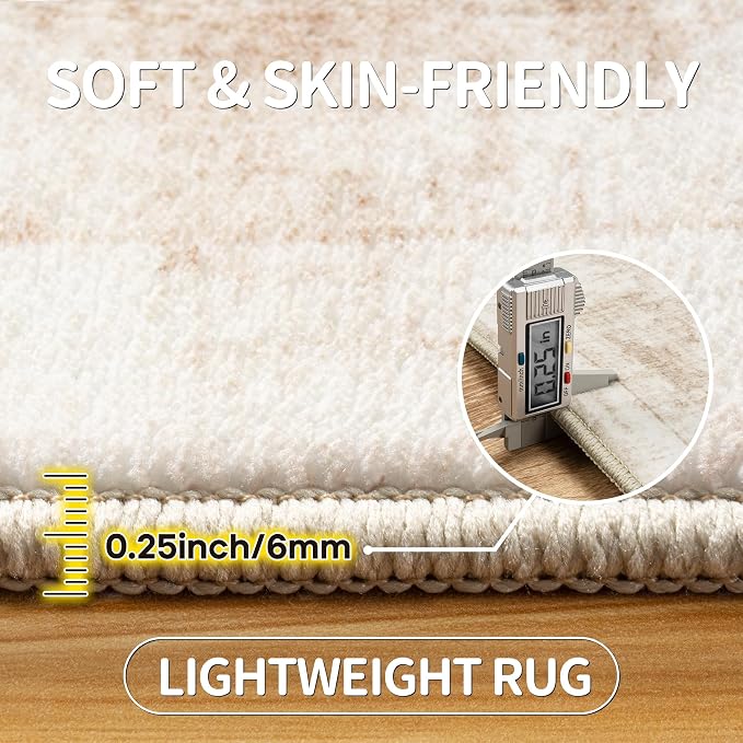 9x12 Area Rugs for Living Room Rug Washable: Modern Large Rug for Dining Room - Image 6