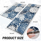 Arenarug Kitchen Mats for Floor 2PCS Cushioned Anti Fatigue Kitchen Mats - Image 2