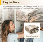 RELEANY Washable Area Rugs 6'x8' Non-Slip Modern Abstract Soft - Image 7