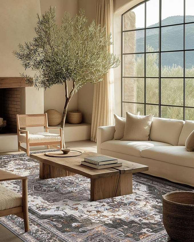 BEIMO Area Rugs 5x7 for Living Room Bedroom, Modern Vintage Boho Machine - Image 9
