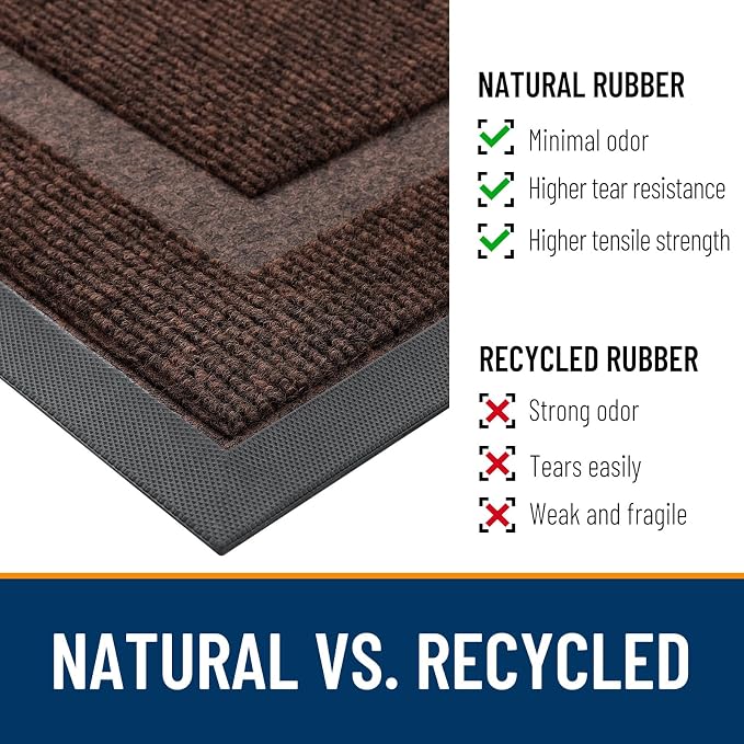 OLANLY Front Door Mat Indoor Outdoor Entrance, Waterproof All-Season, - Image 4