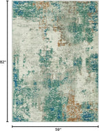 Lahome Modern Abstract Area Rug 5x7 Rugs - Image 2