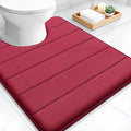 OLANLY Memory Foam Toilet Rugs U Shaped 24x20, Super Soft Absorbent Contour by OLANLY