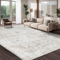 Washable 10×14 Area Rug for Living Room, Vintage Floral Rug Soft Non Slip Stain by Dotiiorug