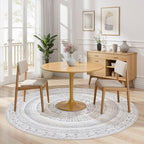 cotiled 5x5 Round Area Rugs Living Room Rug: Washable Boho Rugs - Image 4