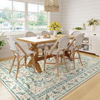 Wonnitar Washable 6x9 Area Rugs, Soft Floral Rug - Image 7