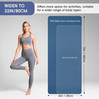 Extra Wide Yoga Mat 72" x 32", 6mm Non Slip TPE Exercise Mat - Image 2