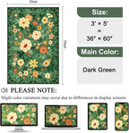 DUKINO 3x5 Area Rug, Floral Rugs - Image 2