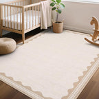 GarveeHome Scalloped Washable Rugs 5x7 Rug - Image 2