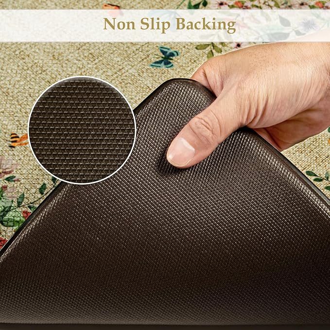 KIMODE Anti Fatigue Mats for Kitchen Floor 17"x47"+17"x29", Cushioned Kitchen - Image 4