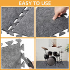 16Pcs Sound Absorbing Interlocking Floor Mats, Non-Slip Anti Vibration - Image 6